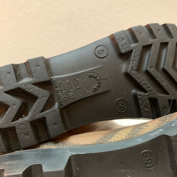 *Vintage* Womens Authentic Burberry Rubber Rain Boots in Classic Plaid Check 38 - Picture 10 of 14